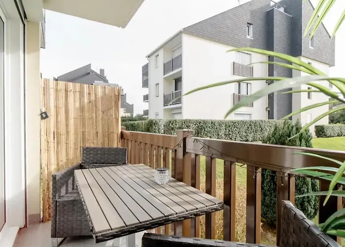 Studio La Petite Oasis- Ideal Couple - Calme - Balcon Sud - Lumineux - 10Min Du Centre & Plage - Proche Centre Juno Beach - Wifi